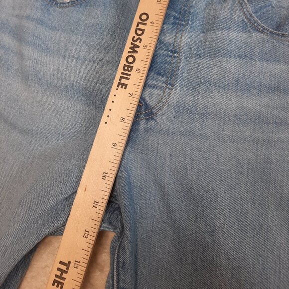 Levi's 501 Man's Blue Straight Legs Fly Buttons Denim Jeans W30/L30 - Picture 7 of 12